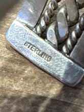 Load image into Gallery viewer, Vintage Sterling Silver Rope Cuff
