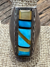 Load image into Gallery viewer, Zuni Turquoise &amp; Mother of Pearl Ring
