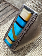 Load image into Gallery viewer, Zuni Turquoise &amp; Mother of Pearl Ring
