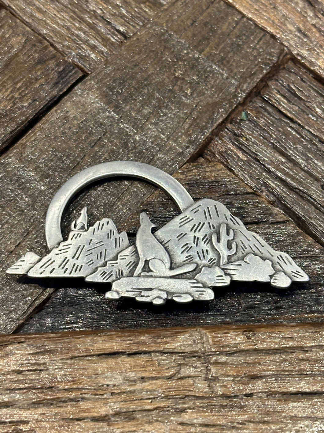 Vintage Coyote Brooch