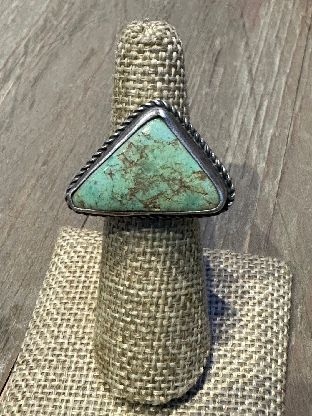 Old Pawn Green Turquoise Ring