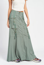 Load image into Gallery viewer, UTILITY MAXI SKIRT
