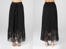 Load image into Gallery viewer, LONG CROCHET FLOWY SKIRT WITH TASSEL
