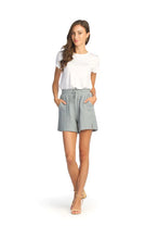 Load image into Gallery viewer, Cotton Gauge Shorts with Pockets &amp; Elastic Waist
