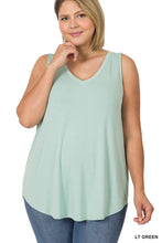 Load image into Gallery viewer, PLUS SLEEVELESS V-NECK TOP
