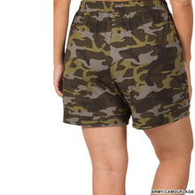 Load image into Gallery viewer, PLUS BRUSHED DTY CAMOUFLAGE DRAWSTRING SHORTS
