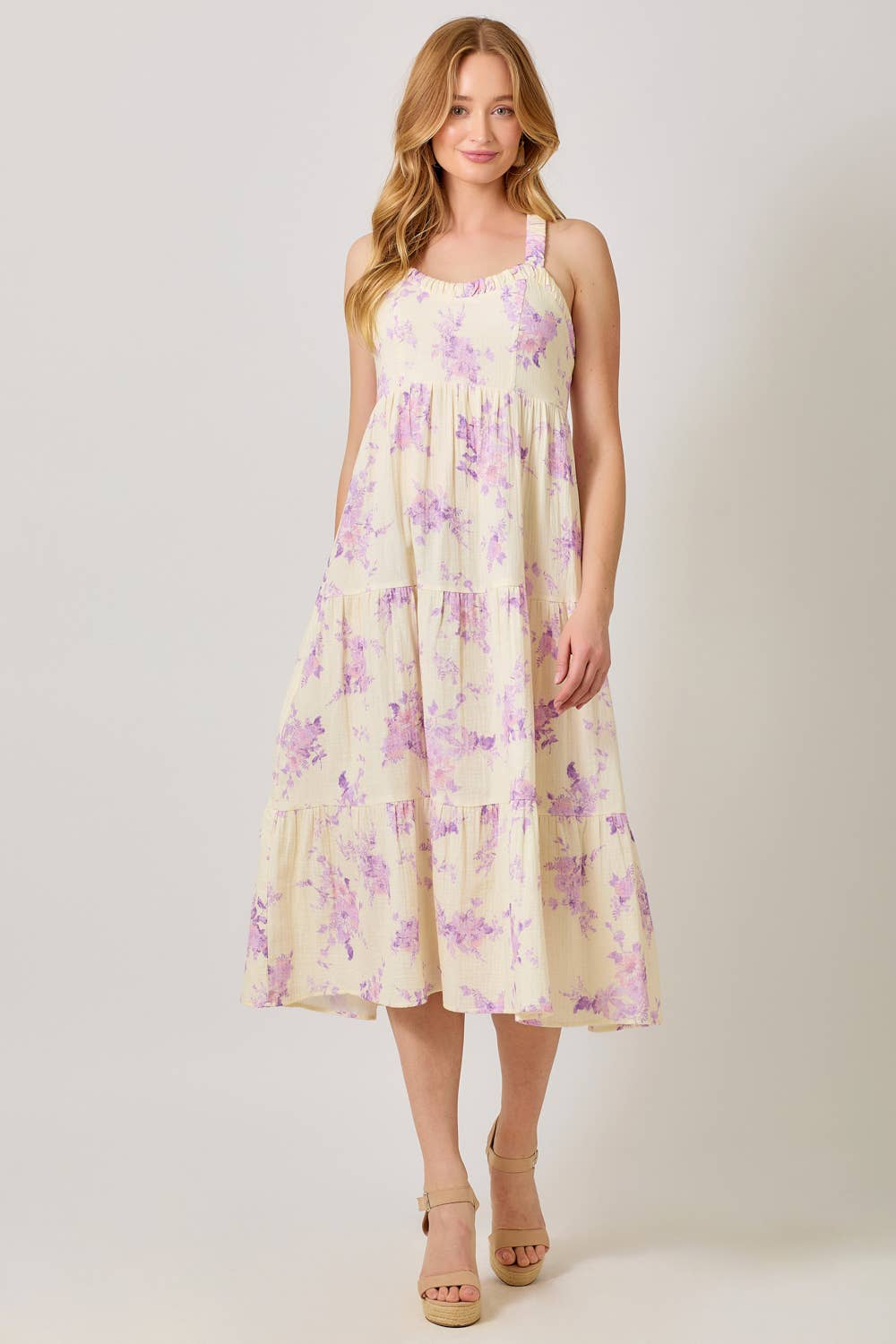 Tiered Midi Dress