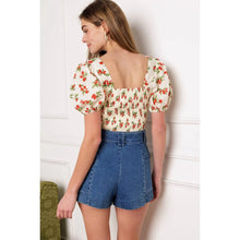 Load image into Gallery viewer, A Printed Woven Crop Top
