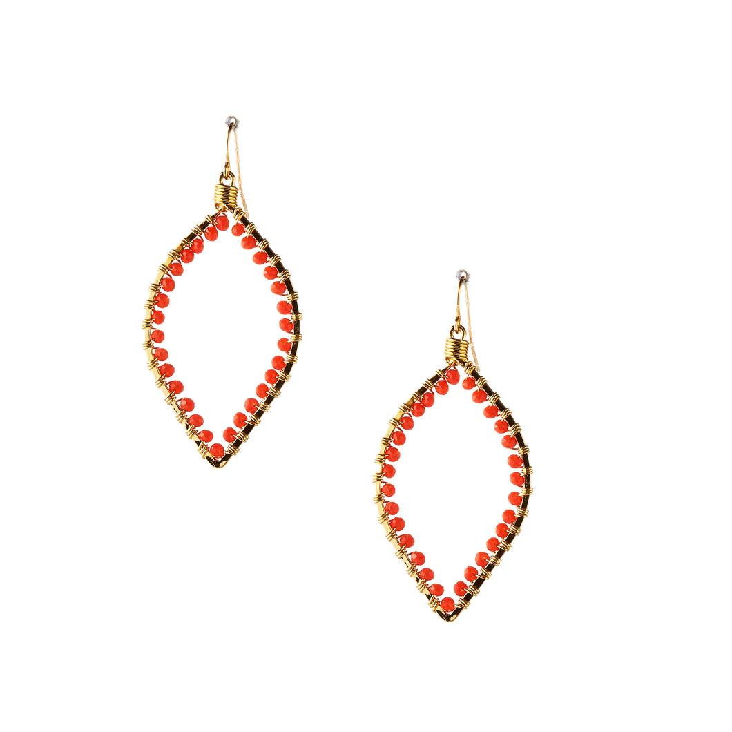 Hammered Bohemian Gold Plated Earrings