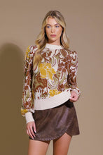 Load image into Gallery viewer, A jacquard knit pullover sweater
