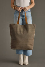 Load image into Gallery viewer, Taupe, Cream &amp; Tan Aztec Tote
