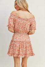 Load image into Gallery viewer, Floral Off Shoulder Mini Dress
