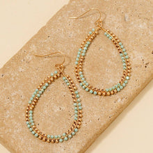 Load image into Gallery viewer, Mixed Beaded Teardrop Dangle Earrings
