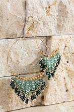 Load image into Gallery viewer, Beaded Tassel And Ring Earrings
