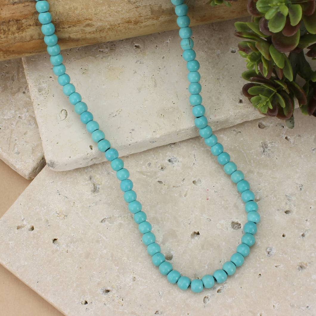 Gemstone Essentials Turquoise Bead Necklace