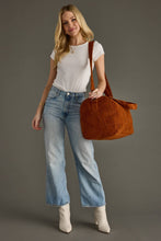 Load image into Gallery viewer, Rust Corduroy Duffel
