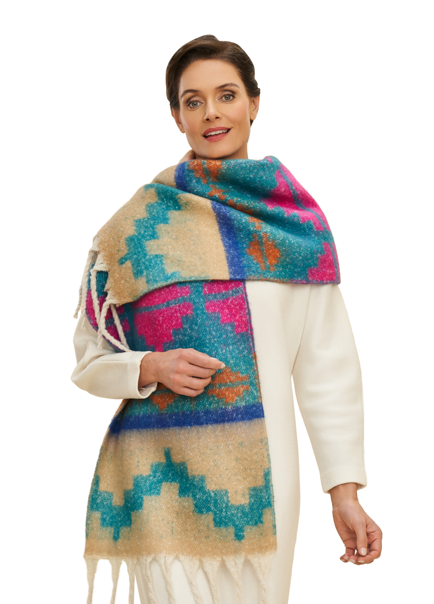 Koko Cosy Scarf - Pink Mix