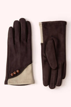 Load image into Gallery viewer, Rowan Gloves - Chocolate &amp; Cream
