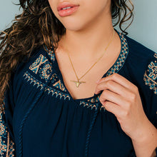 Load image into Gallery viewer, Longhorn on Gold Chain Necklace: 18 Inch
