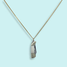 Load image into Gallery viewer, Small Bone Handled Knife on Short Gold Chain Necklace
