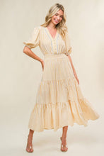Load image into Gallery viewer, A striped woven midi dress
