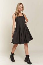 Load image into Gallery viewer, PINTUCK DETAIL CASUAL DENIM DRESS
