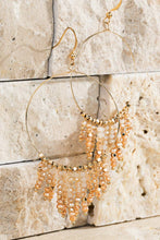 Load image into Gallery viewer, Beaded Tassel And Ring Earrings
