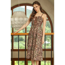Load image into Gallery viewer, Forest Bloom Embellished Smock Dress
