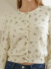 Load image into Gallery viewer, Dainty Floral Knit Cardigan
