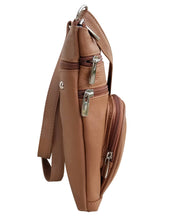 Load image into Gallery viewer, Leather crossbody with phone pocket
