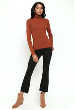 Load image into Gallery viewer, Button Sleeve Turtleneck Sweater
