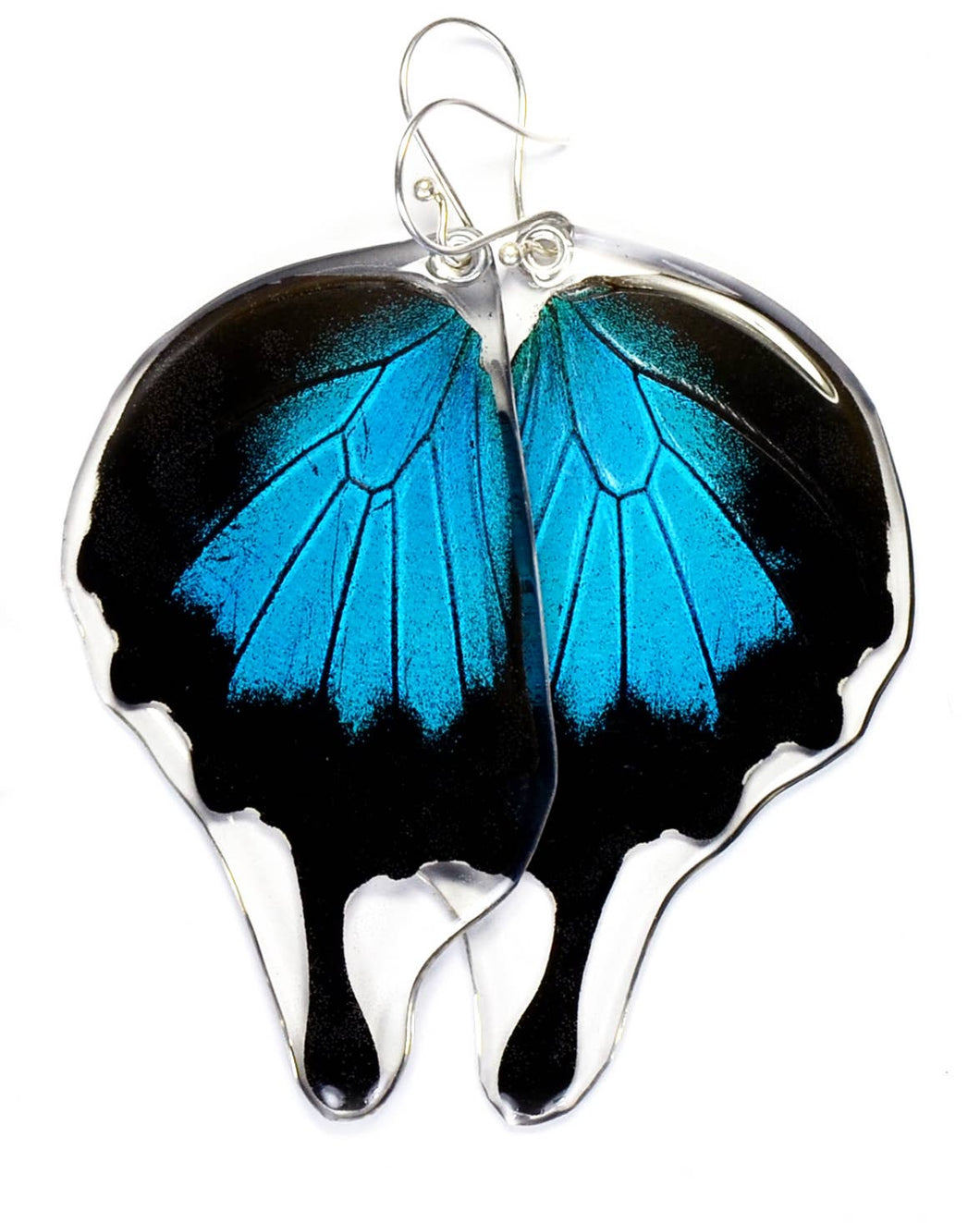 0400 Butterfly Earrings, Mountain Blue Swallowtail, Bottom