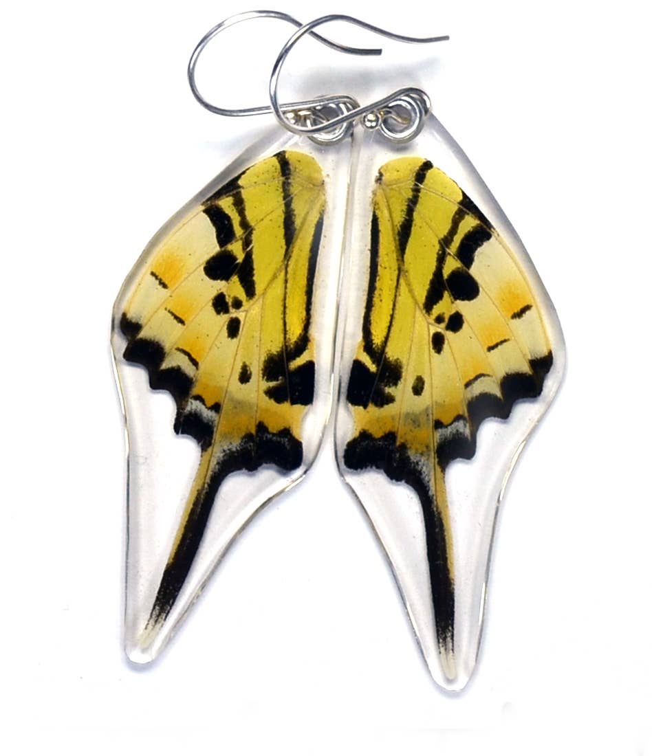 0465 Butterfly Earrings, Five Bar Swallowtail, Bottom Wings
