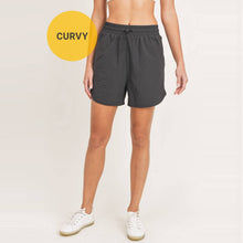 Load image into Gallery viewer, CURVY Oversized Side-Wave Active Highwaist Shorts
