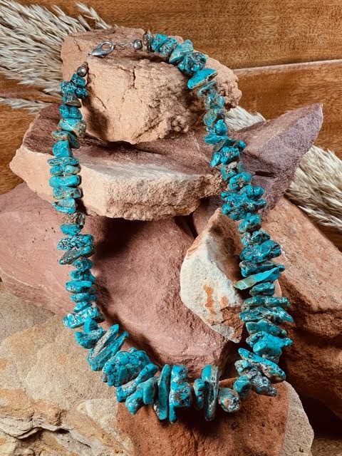 Cheapest Vtg Turquoise Nugget 16” Necklace