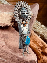 Load image into Gallery viewer, Kachina Bolo Tie -3 D
