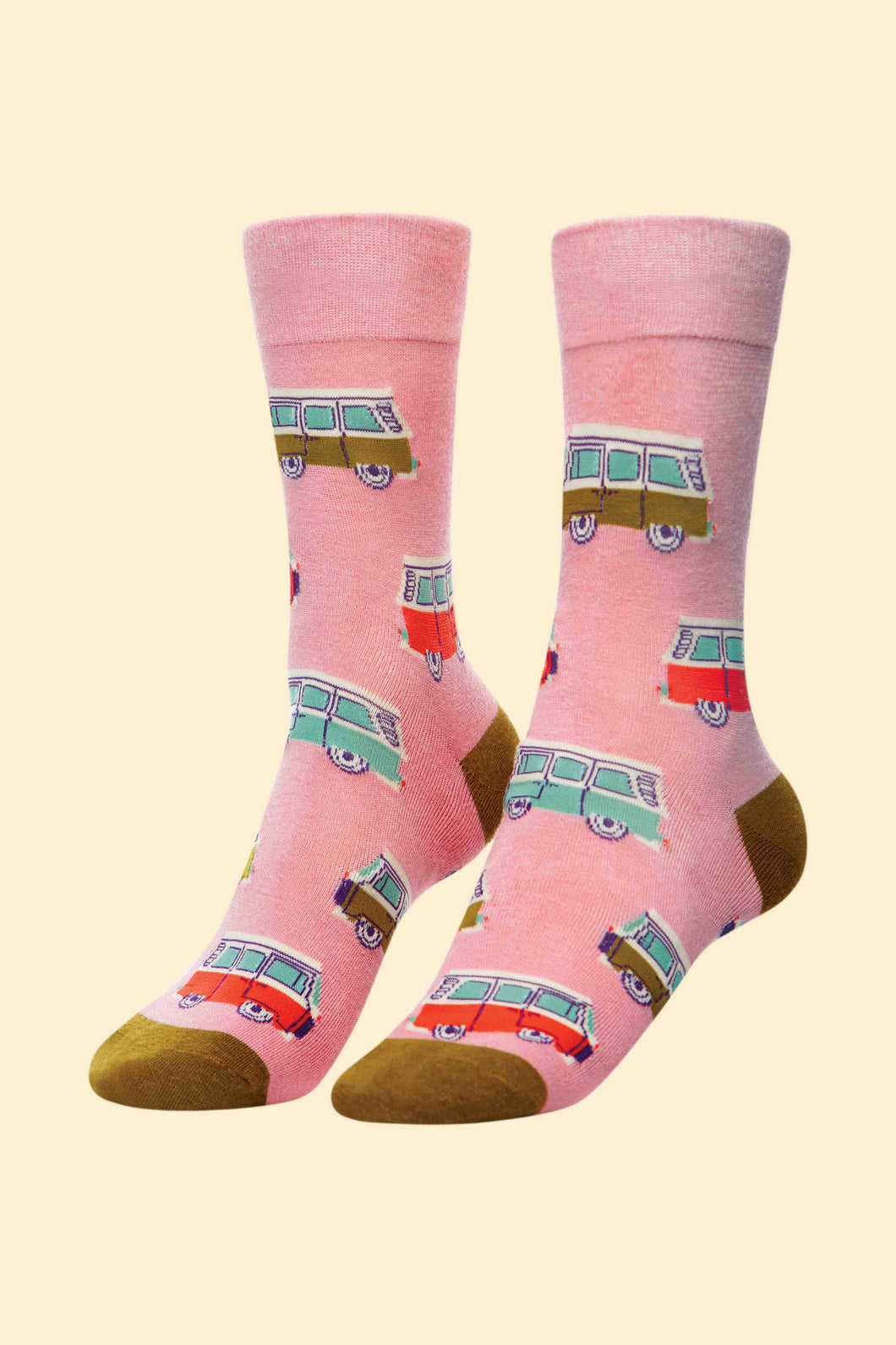 Men's Campervan Socks - Petal