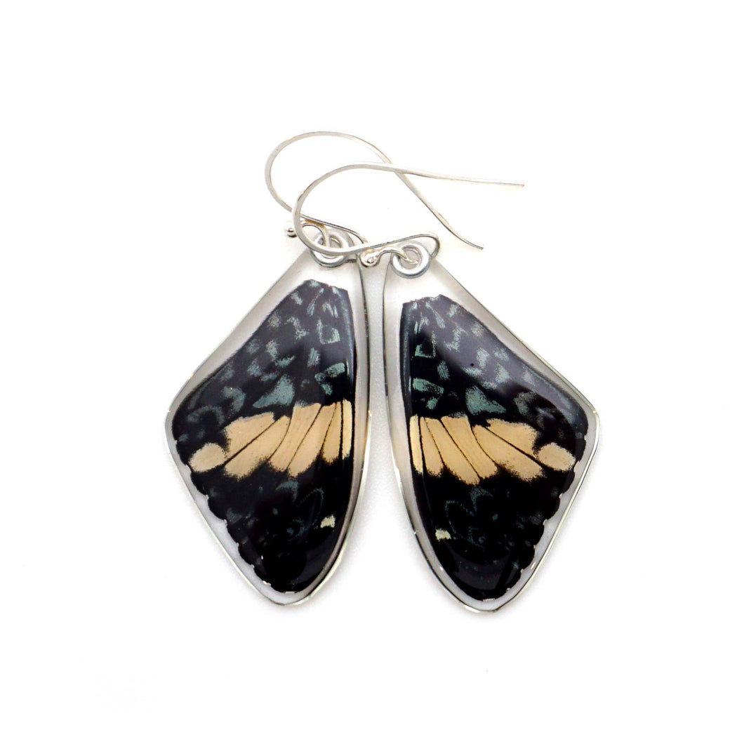 0580 Butterfly Earrings, Red Cracker, Top