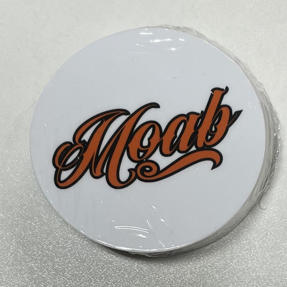 Moab Script Sticker