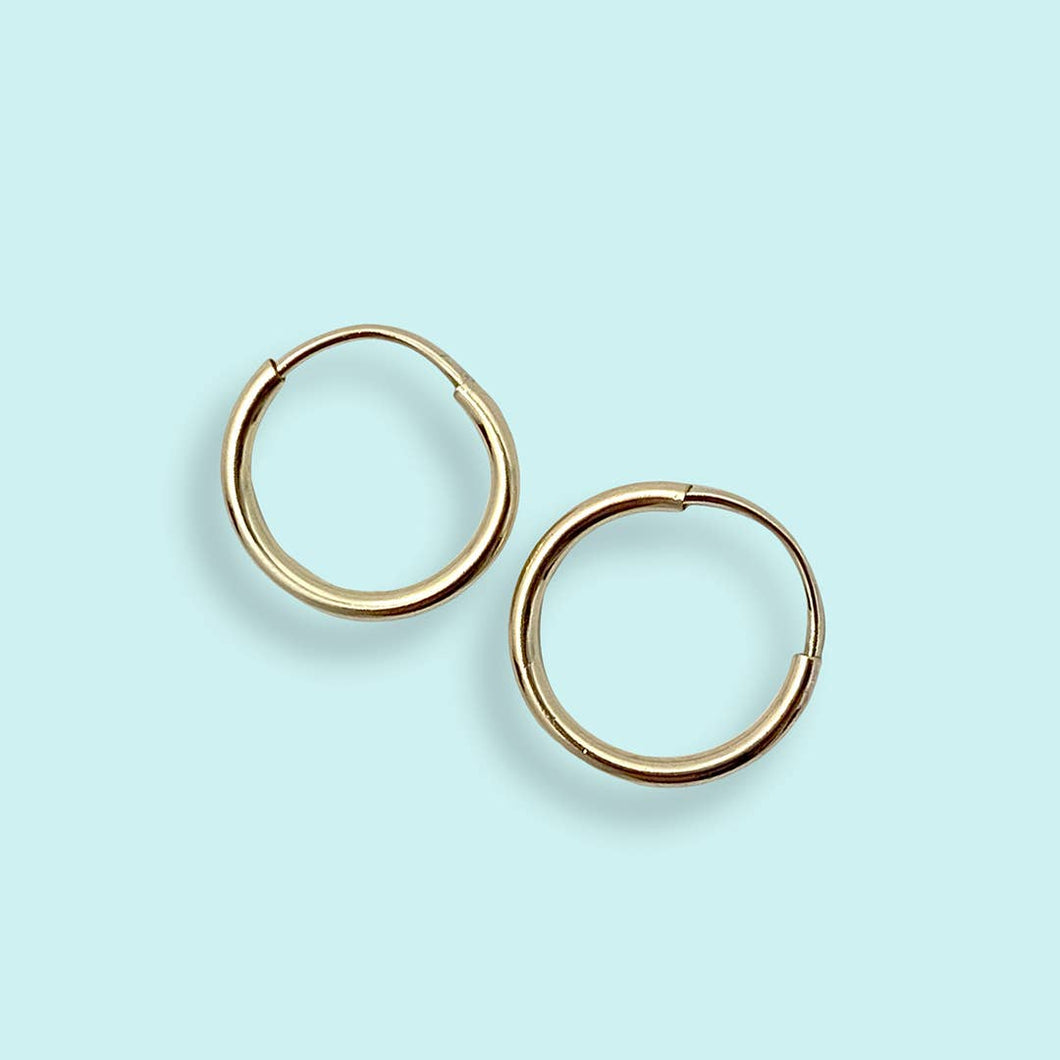 Tiny Gold Filled Hoops