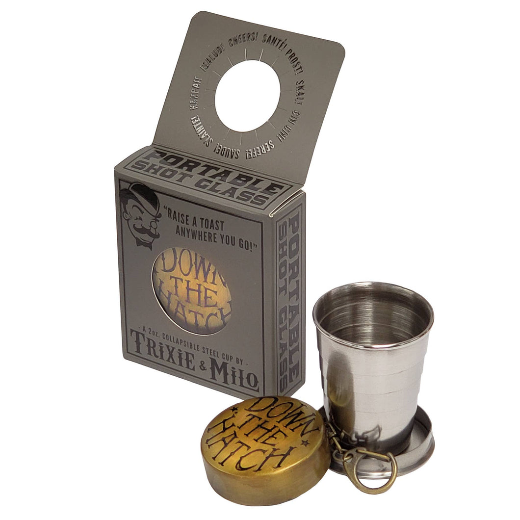 Portable Shot Glass - Down The Hatch