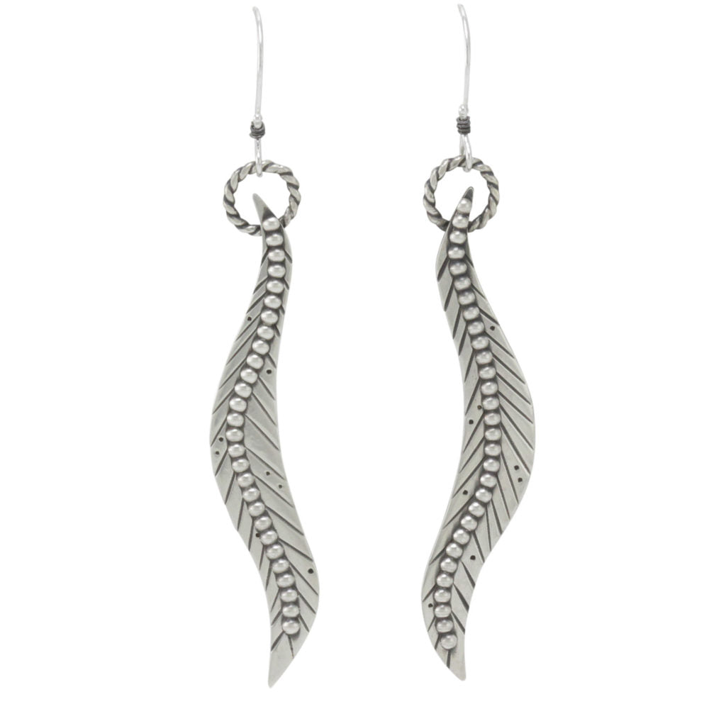 Curved Feather Earrings