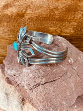 Load image into Gallery viewer, Old Pawn Sterling and Turquoise Cuff Bracelet
