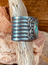 Load image into Gallery viewer, Band is stamped into 7 sections encircling your wrist.
