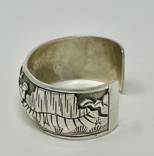Load image into Gallery viewer, Navajo Silver Storyteller Cuff

