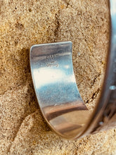 Load image into Gallery viewer, Navajo Sterling Silver Medicine Bear Storyteller Cuff Bracelet
