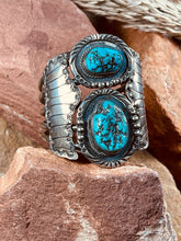 Load image into Gallery viewer, Old Pawn Navajo Handmade Sterling Silver Cuff Bracelet
