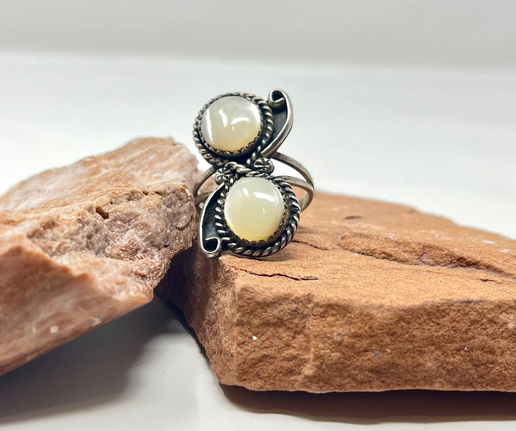 Navajo Mother of Pearl Stone Ring