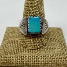 Load image into Gallery viewer, Navajo Kingsman Turquoise Stone Ring
