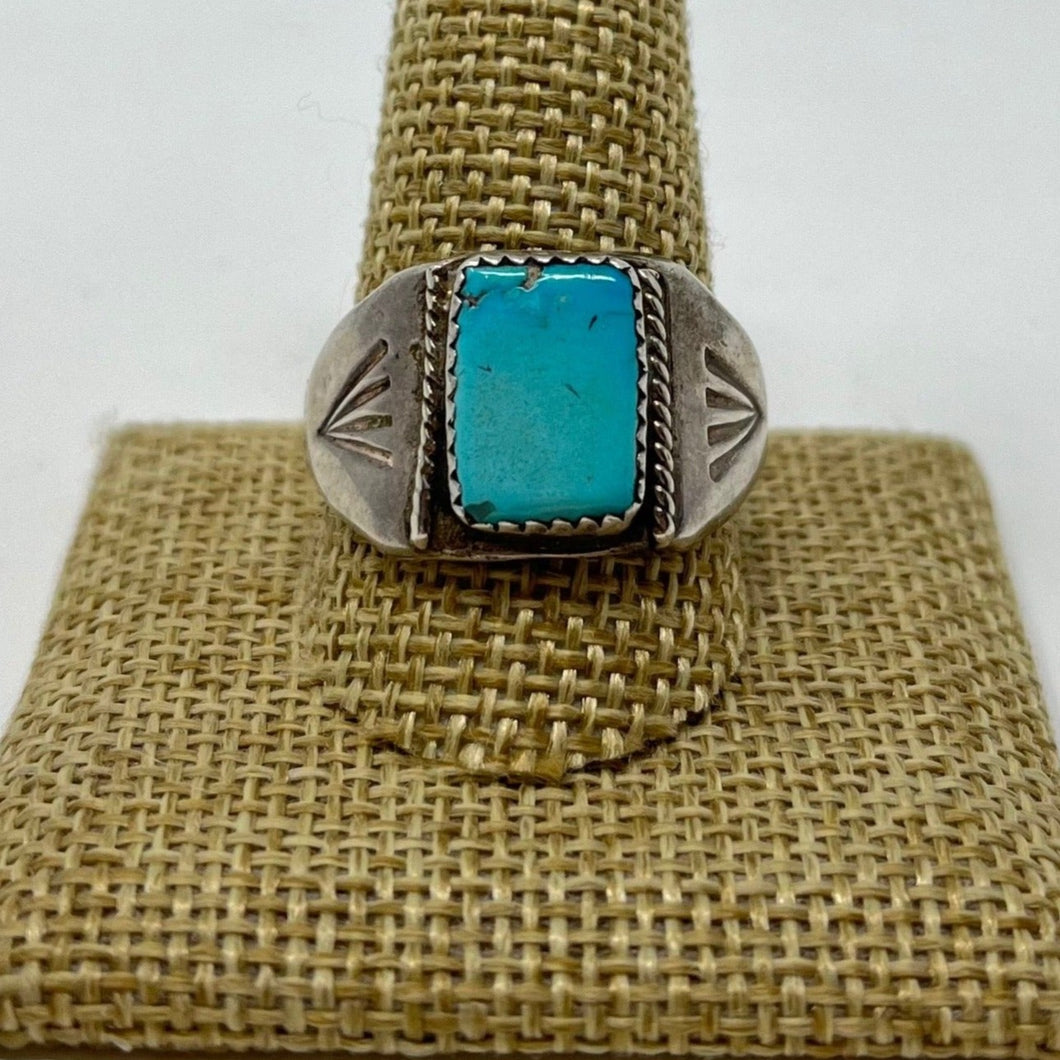 Navajo Kingsman Turquoise Stone Ring